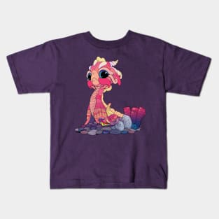 Peachy Baby Sea Serpent Kids T-Shirt